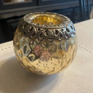 Kmart glass gold tea light holder